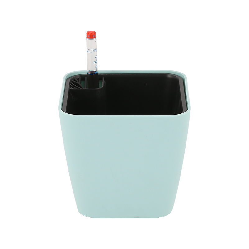 Model 1004K square mini sandblasted matte self watering flower pot